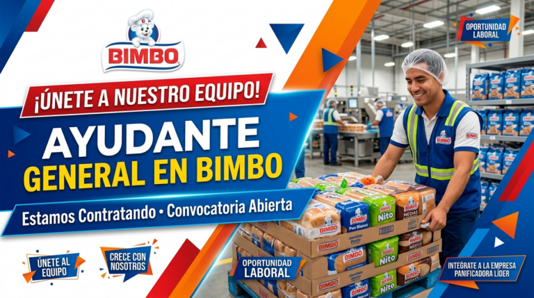 Lee más sobre el artículo Ayudante general en Bimbo