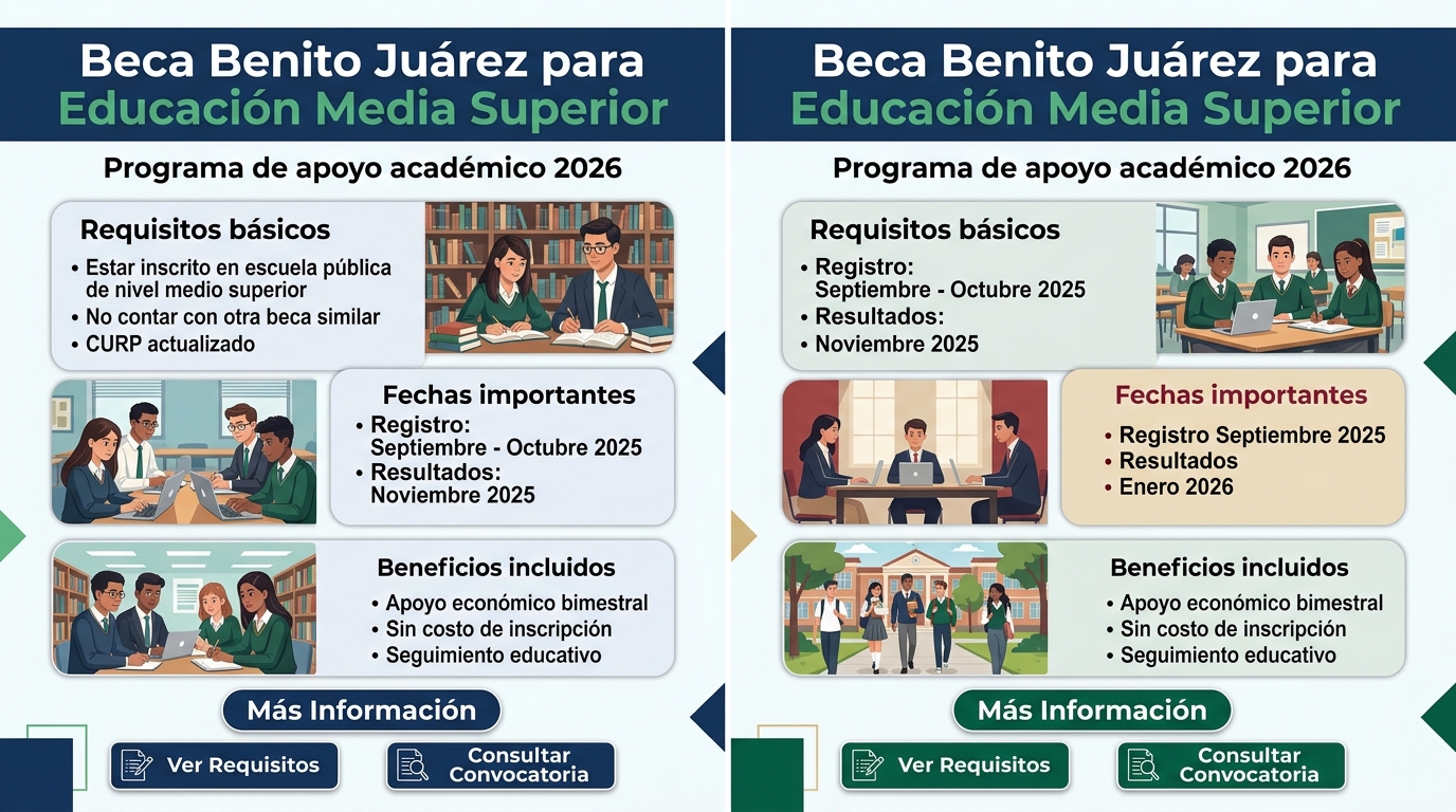 En este momento estás viendo Beca Benito Juárez para Educación Media Superior