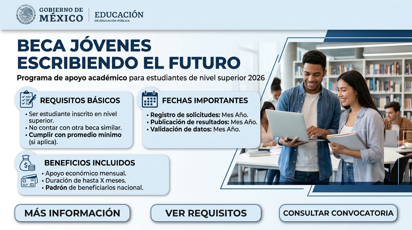 Lee más sobre el artículo Beca Jóvenes Escribiendo el Futuro