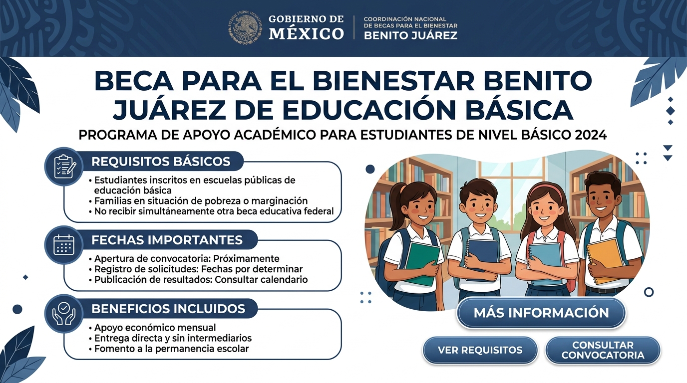 En este momento estás viendo Beca para el Bienestar Benito Juárez de Educación Básica