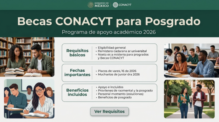 Lee más sobre el artículo Becas CONACYT para Posgrado