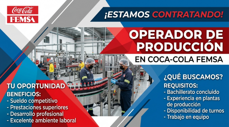 Lee más sobre el artículo Operador de producción en Coca-Cola FEMSA